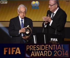 Puzzle 2014 το Προεδρικό βραβείο FIFA για Hiroshi Kagawa
